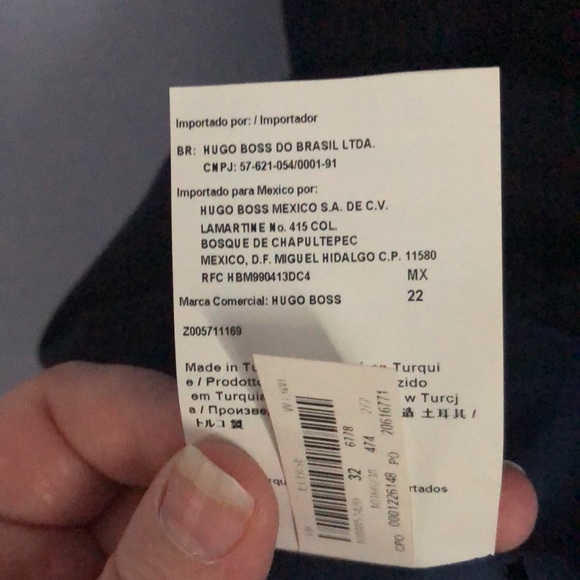 PRICE FIRM BOSS Hugo Boss Size 0 Short Sleeve Navy Haticena Tweed Dress - Picture 9 of 10